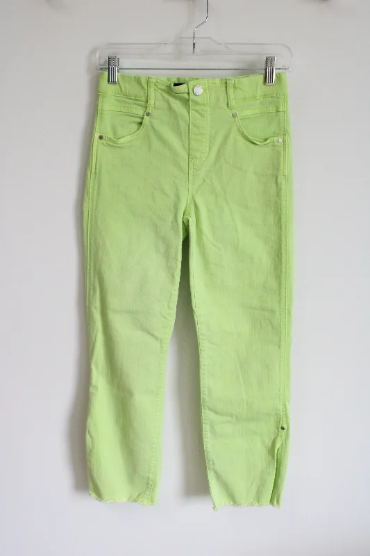 Liverpool Neon Green Cropped Pants | 4 Stylish Slim Trousers