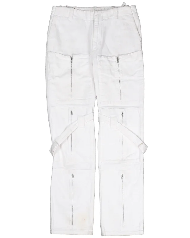 AW99 "Seance De Travail" Bondage Cargo Pants Casual Drawstring Pants