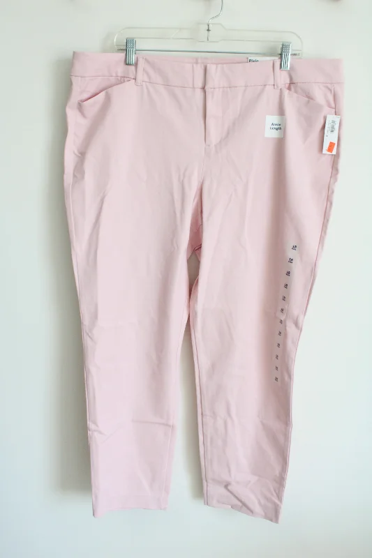 NEW Old Navy Pixie Ankle Length Pink Pant | 18 Classic Straight-Leg Pants