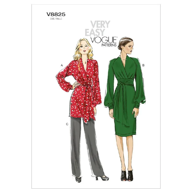 Vogue Pattern V8825 Misses' Tunic, Dress And Pants Modern Skinny Pants