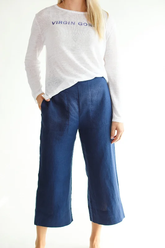 Mellow Capri Pant - Night Sky Classic Cropped Pants