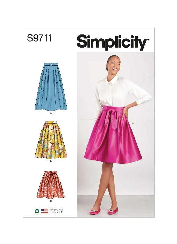 Simplicity Pattern S9711 Misses Skirt/Pants Formal Stretch Pants