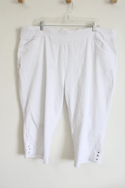 Napa Valley White Capri Pants | 24W Classic Chino Pants