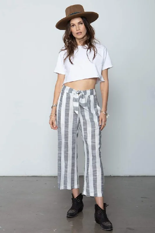 Box Tie Pant - Stripe Slim-Fit Leggings