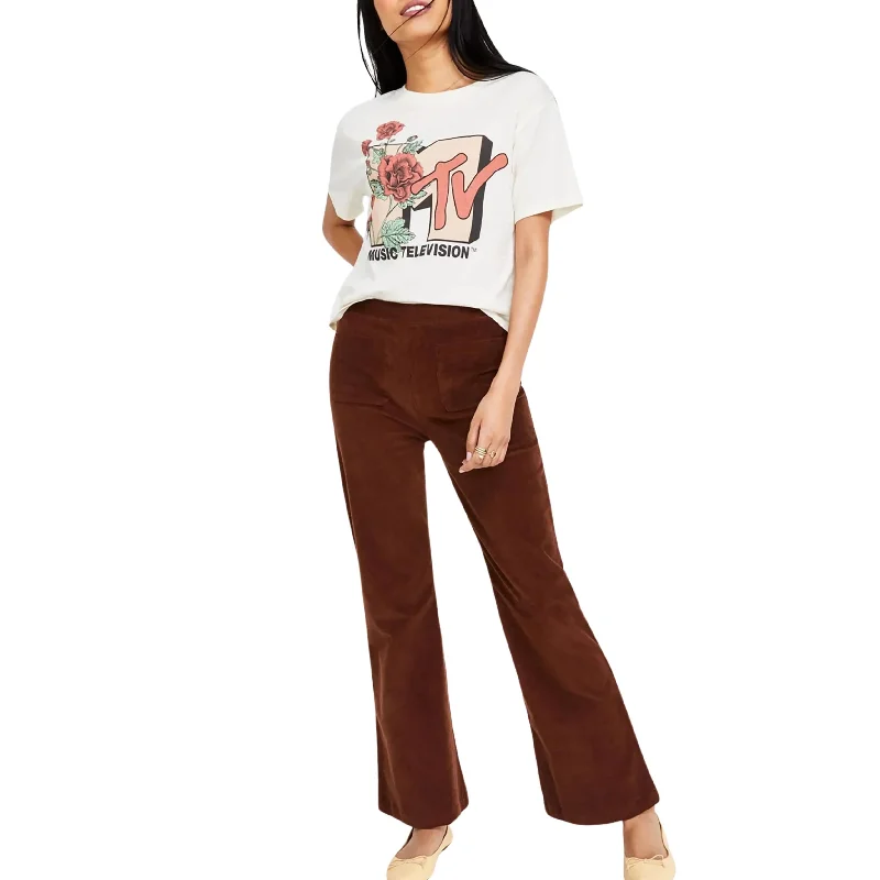 SELF ESTEEM -  Ribbed Wide Leg Pants Trendy Work Pants