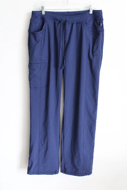 Infinity Blue Scrub Pants | L Tall Warm Wool Trousers