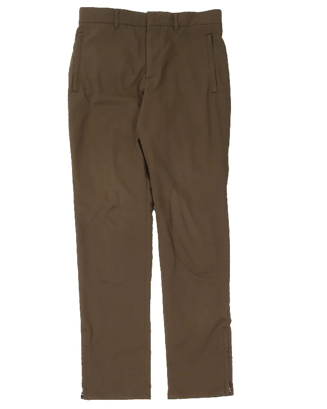 Olive Pant Casual Sweatpants Style