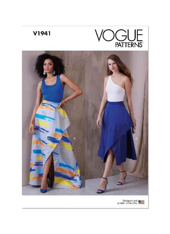 Vogue V1941 Misses Skirt / Pants Soft Stretch Trousers