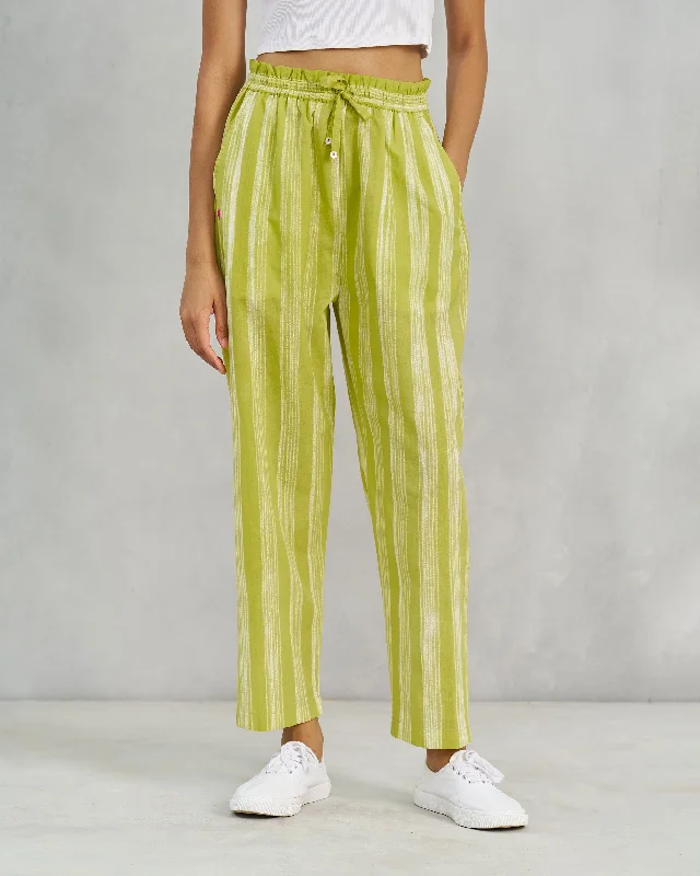 Areca Pants - Lime & Ivory Formal Dress Pants