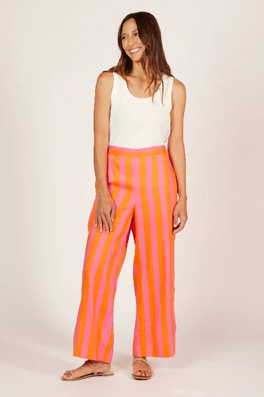 Camille Linen Wide Leg Pant in Afterglow Cozy Maternity Pants