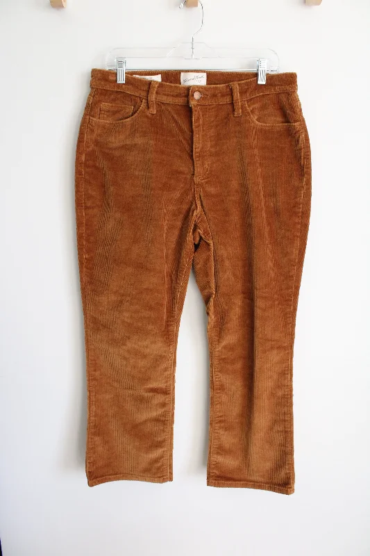 Universal Threads Ankle Bootcut Orange cCorduroy Pants | 12/31R Casual Wide Pants