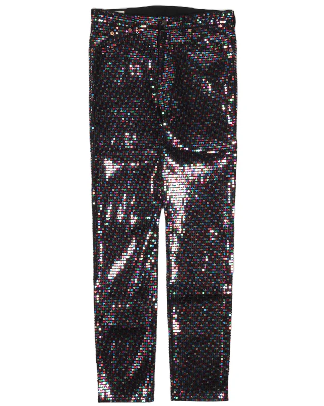 Sequin Pants Cozy Fitted Pants