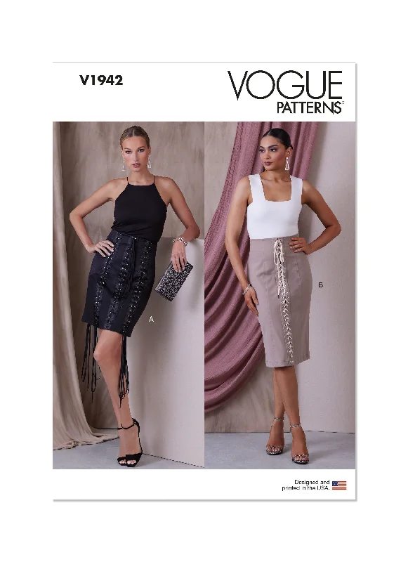 Vogue V1942 Misses Skirt / Pants Relaxed Casual Leggings