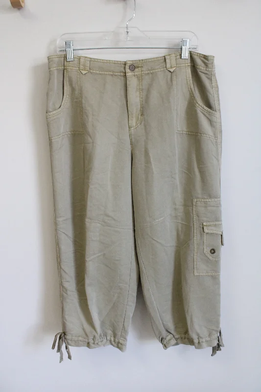 Khakis Drawstring Cargo Khaki Capri Pants | 12 Slim Fit Casual Pants