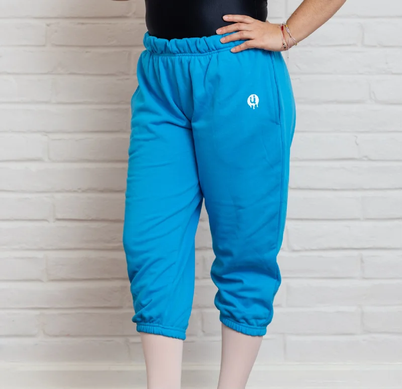 Blue Soft Trash Bag Pants Classic Straight Pants