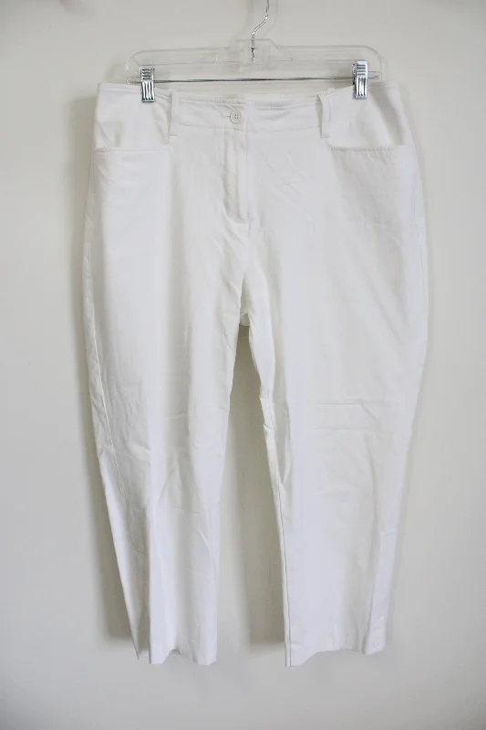 Talbots Curvy White Pants | 12 Chic Slim Fit Pants