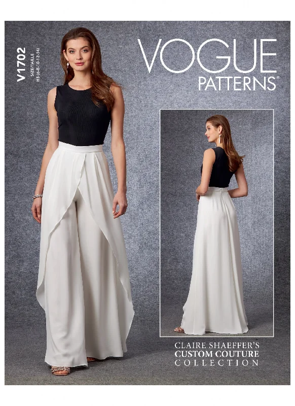 Vogue Pattern V1702 Misses' Pants Modern Skinny Pants