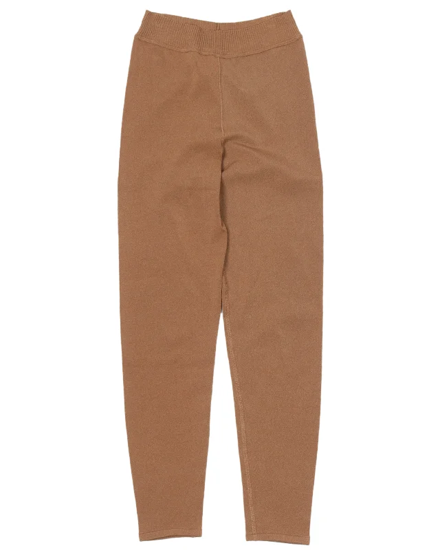 Brown Stretch Pants Cozy Jogger Leggings