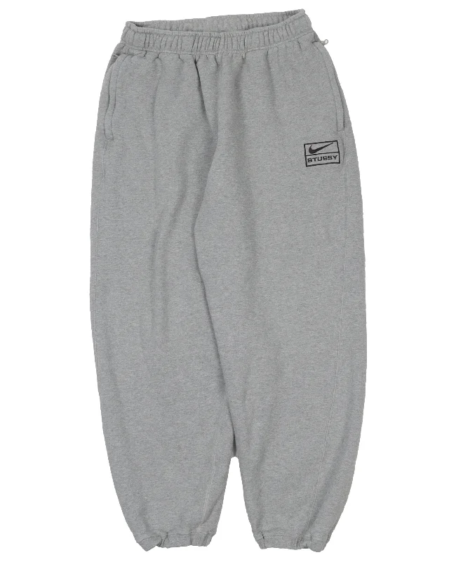 Stussy Grey Sweat Pant Stretch Fit Pants