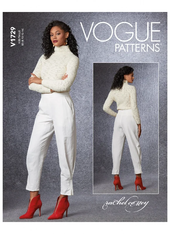 Vogue Pattern V1729 Misses' Pants Casual Skinny Fit Pants