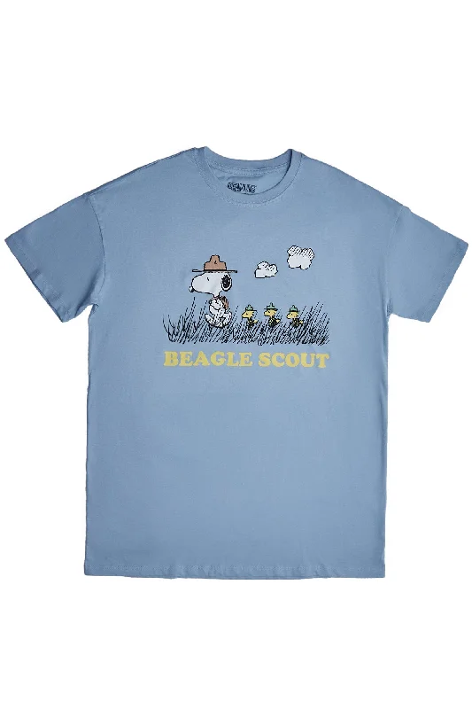 Camp Snoopy Beagle Scouts  Graphic Relaxed Tee Anti-Pilling Machine Wash Handmade