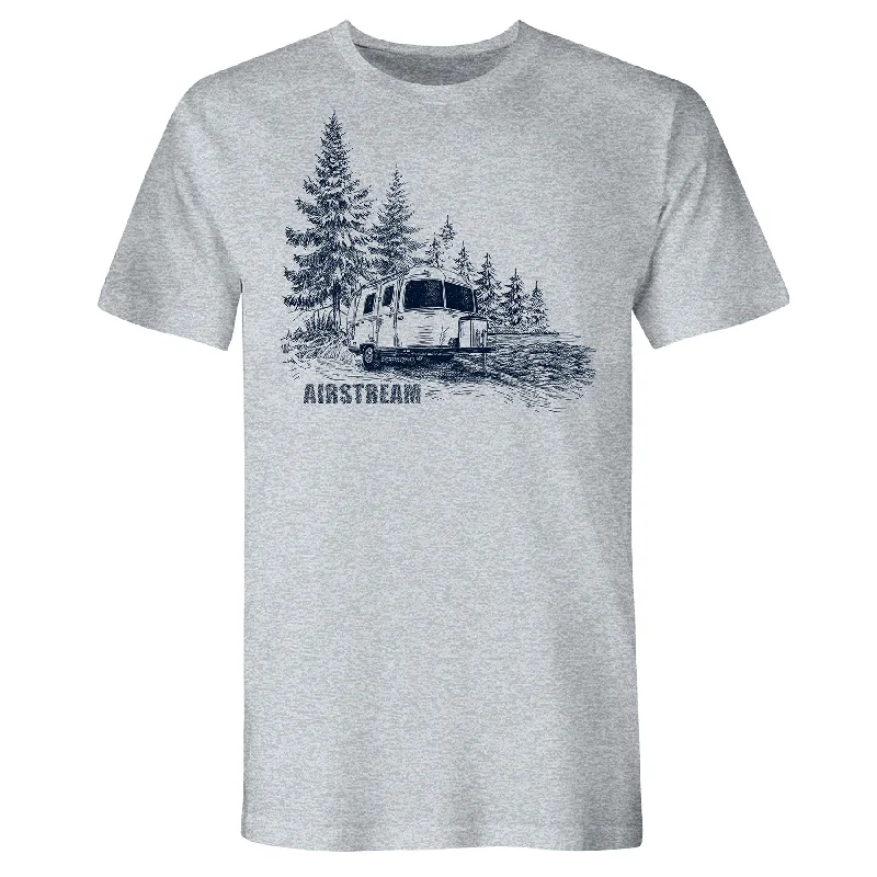 Airstream Trailer in the Woods T-Shirt Rayon Fabric Velvet Fabric Corduroy Fabric