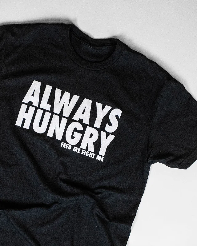 Always Hungry Tee Hooded Caped Shawl Collar