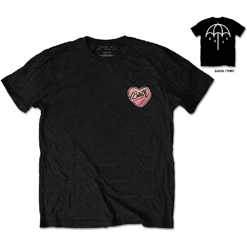 BRING ME THE HORIZON Attractive T-Shirt, Hearted Candy Basic T-Shirt Crew Neck Short Sleeve