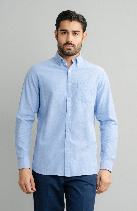 Oxford Shirt Full Sleeves Cashmere Blend Cotton Blend Poly Blend