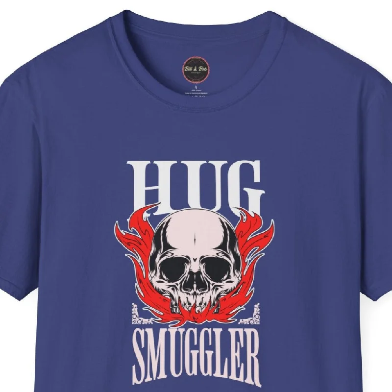 Hug Smuggler Unisex Softstyle T-Shirt Graphic T-Shirt Round Neck Polyester