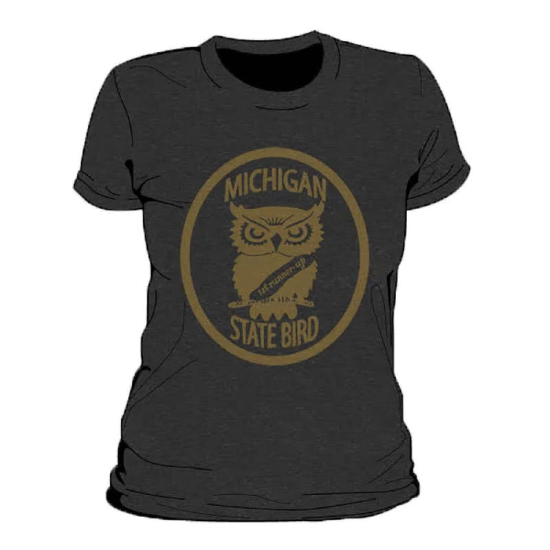 Michigan State Bird Women's T-Shirt Elasticated Padded Insulated