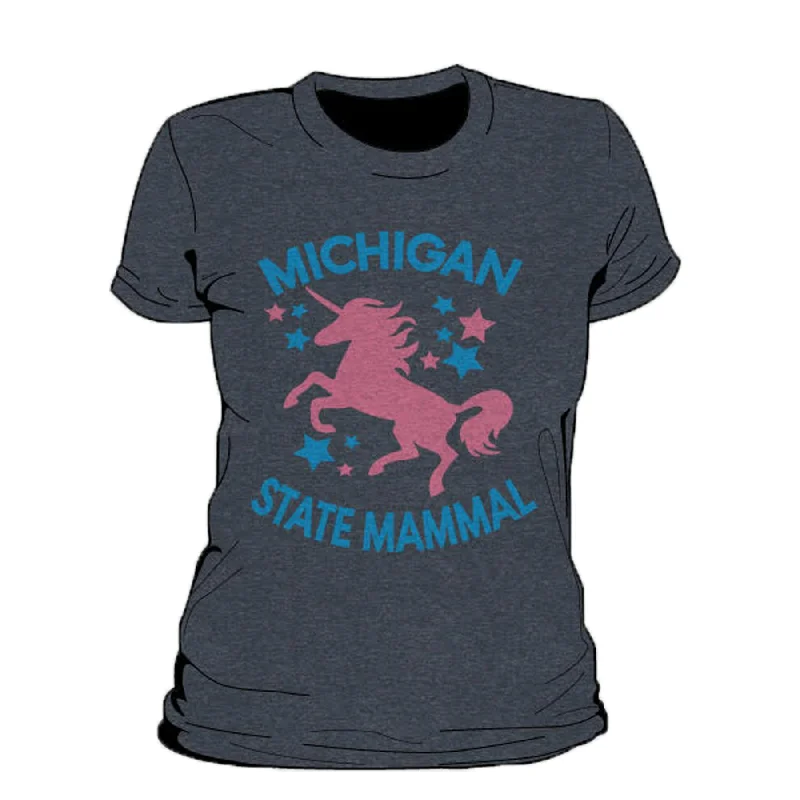 Michigan State Mammal Women's T-Shirt Nylon Fabric Polyester Fabric Spandex Fabric