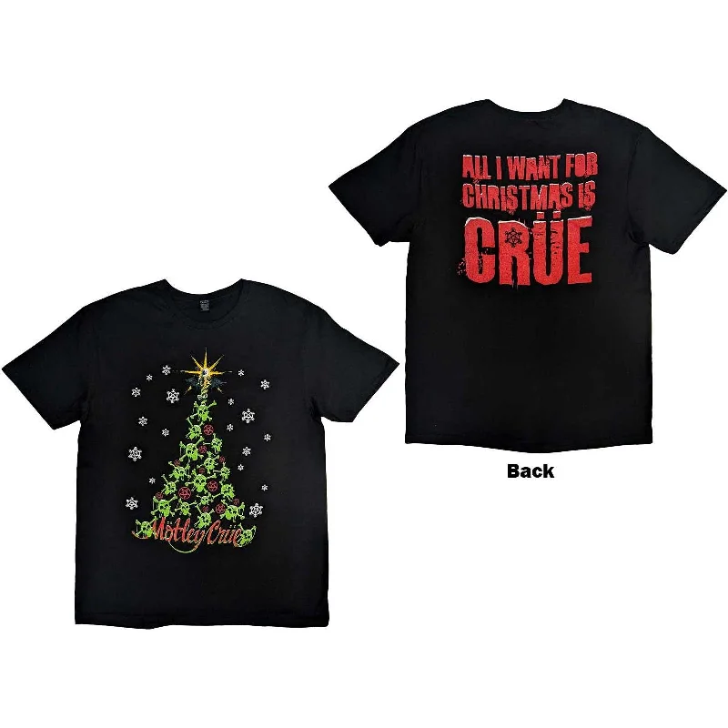 MOTLEY CRUE Attractive T-Shirt, Xmas Crue Seamless Knitted Crochet