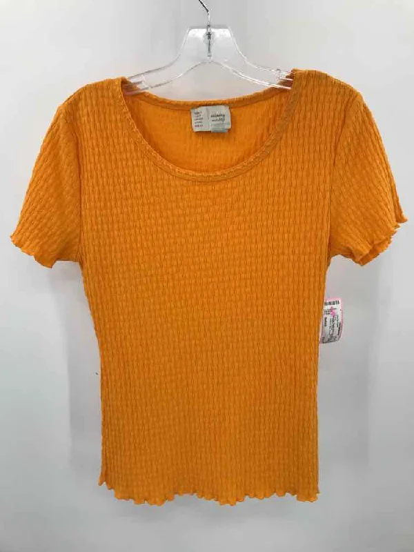 Pre-Owned Saturday Sunday Yellow Size Medium T-shirt Ribbed T-Shirt High Neck Heavyweight