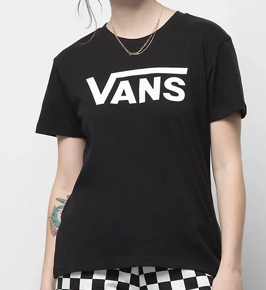 Vans - Flying V Crew Tee | Black Polka Dot Checkered Tartan