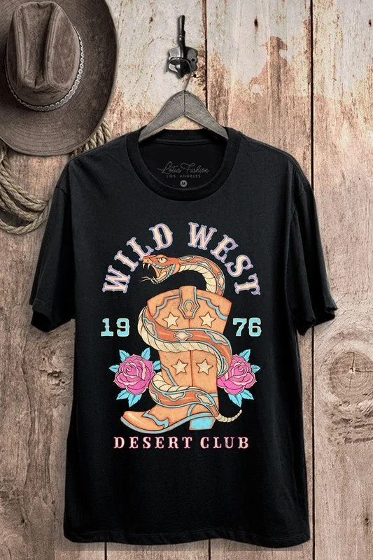 Wild West 1776 Jersey tee Print Jacquard Patchwork