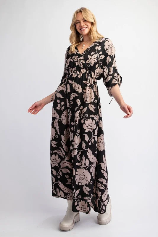 Floral Print Mirabelle Maxi Dress Elegant Tiered Maxi Dress