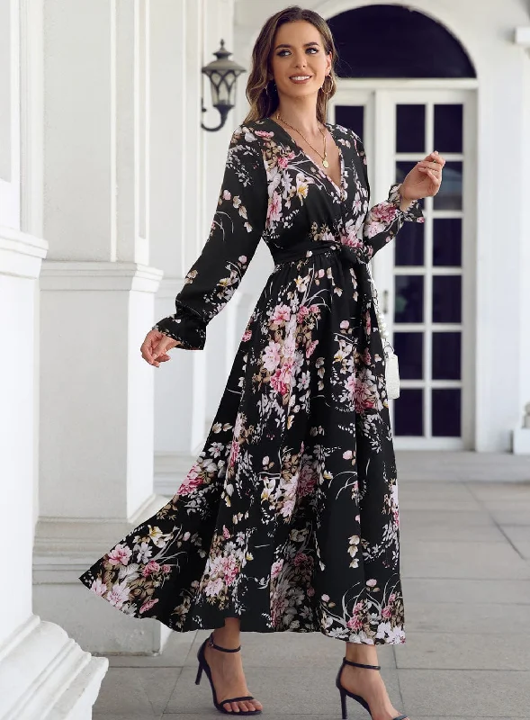 Sapphire Charm Fantasy Maxi Dress Stylish A-Line Maxi Dress