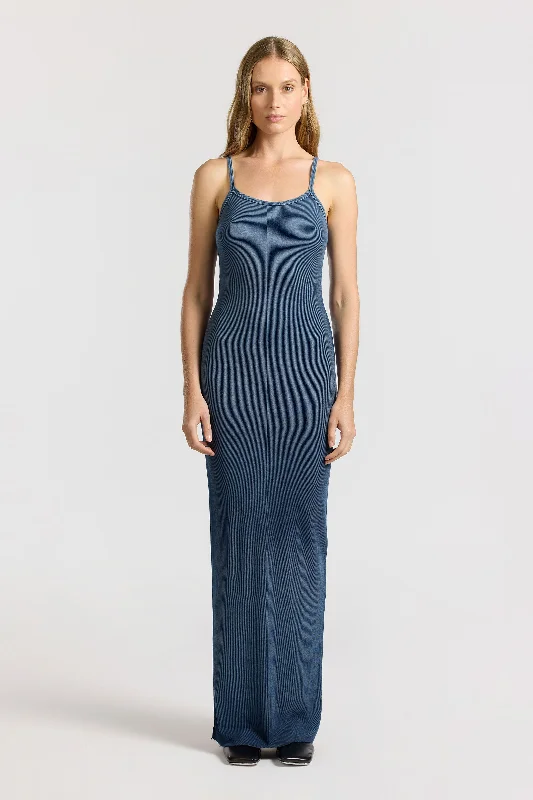 Verona Spaghetti Maxi Dress Cozy Ribbed Maxi Dress