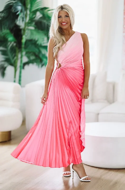 What Dreams Are Made of Maxi Dress - Pink Chic Summer Floral Maxi Dress