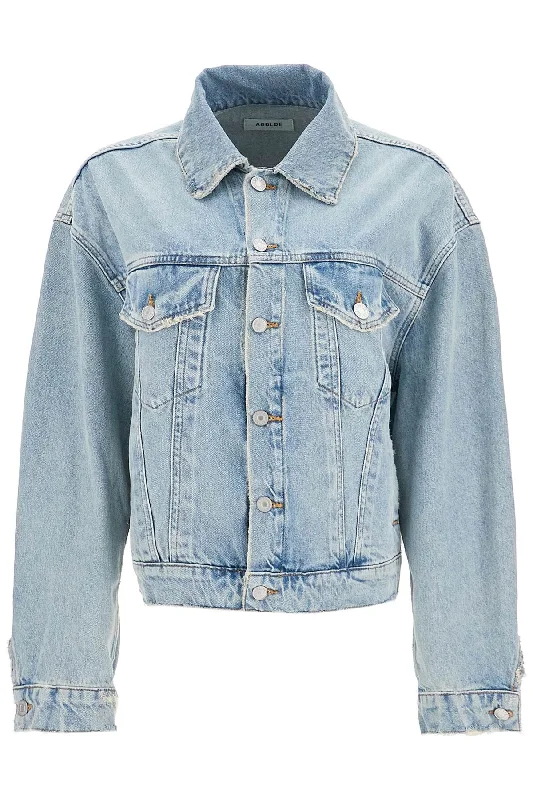 Denim Dalton Balloon Jacket With  - Blue Front Pockets Side Pockets Patch Pockets