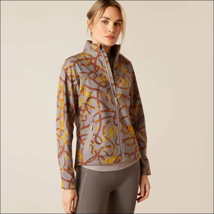 Ariat Women's New Team Softshell Jacket - Zinc Bridle Satin Jacket Silk Jacket Chiffon Jacket