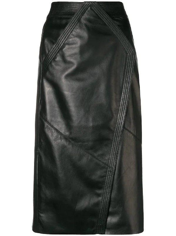 mid-length pencil skirt lightweight skirt design