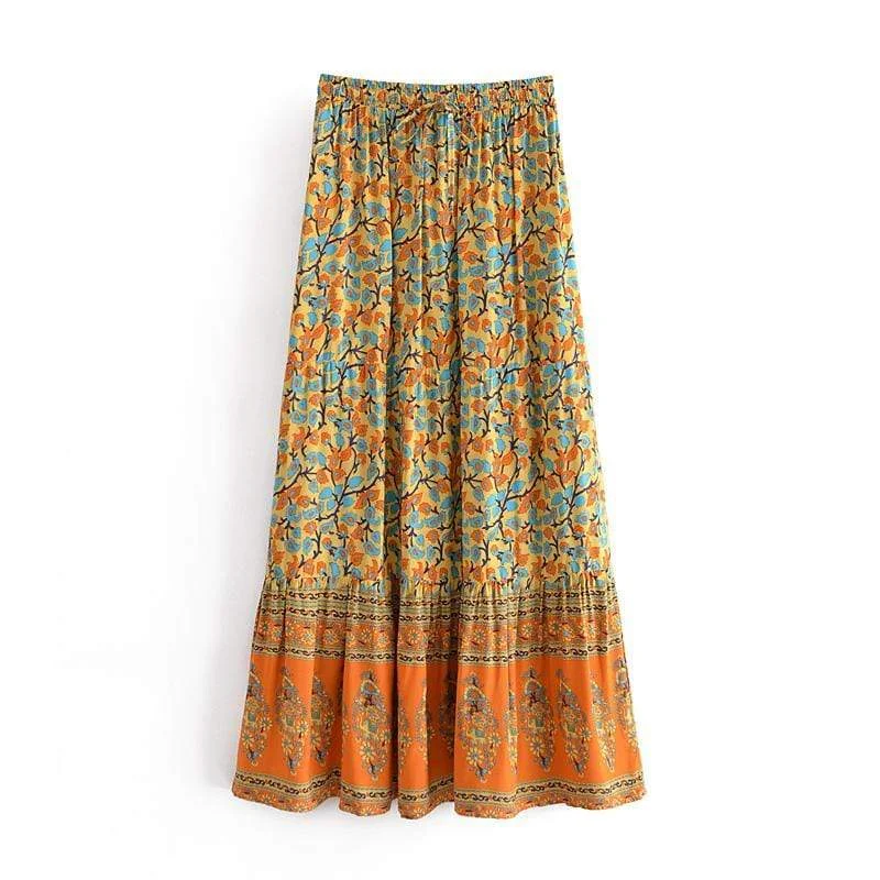 Andie Maxi Skirt tiered skirt playful