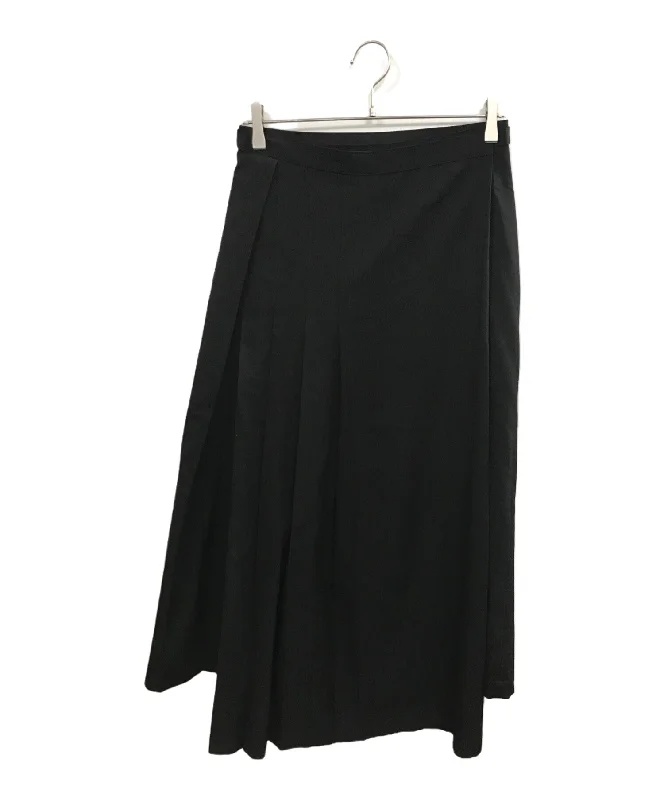 [Pre-owned] Yohji Yamamoto collections asymmetrical wool skirt FS-S65-101 linen skirt natural