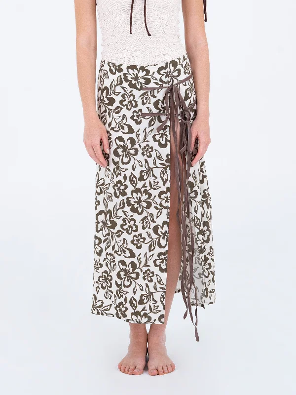 Seashell skirt midi skirt versatile