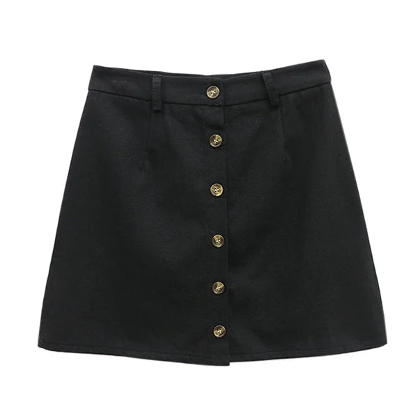 Teen Craft Button Front Skirt seamless skirt comfort