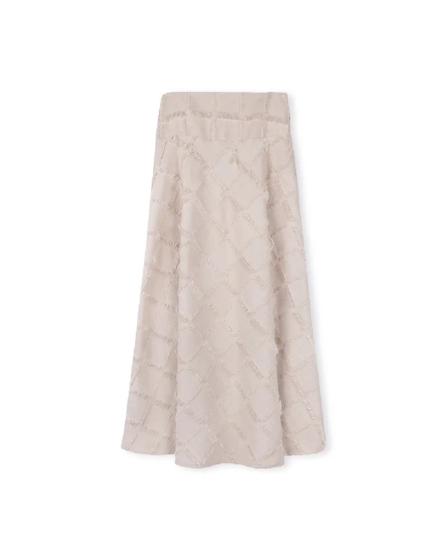 Wool Tassel Maxi Skirt leather skirt refined